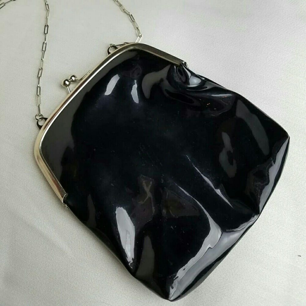 Vintage Patent Leather Black Purse